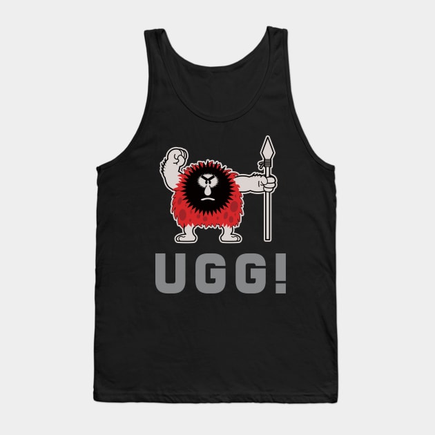 Caveman Ugg Tank Top by Nik Afia designs